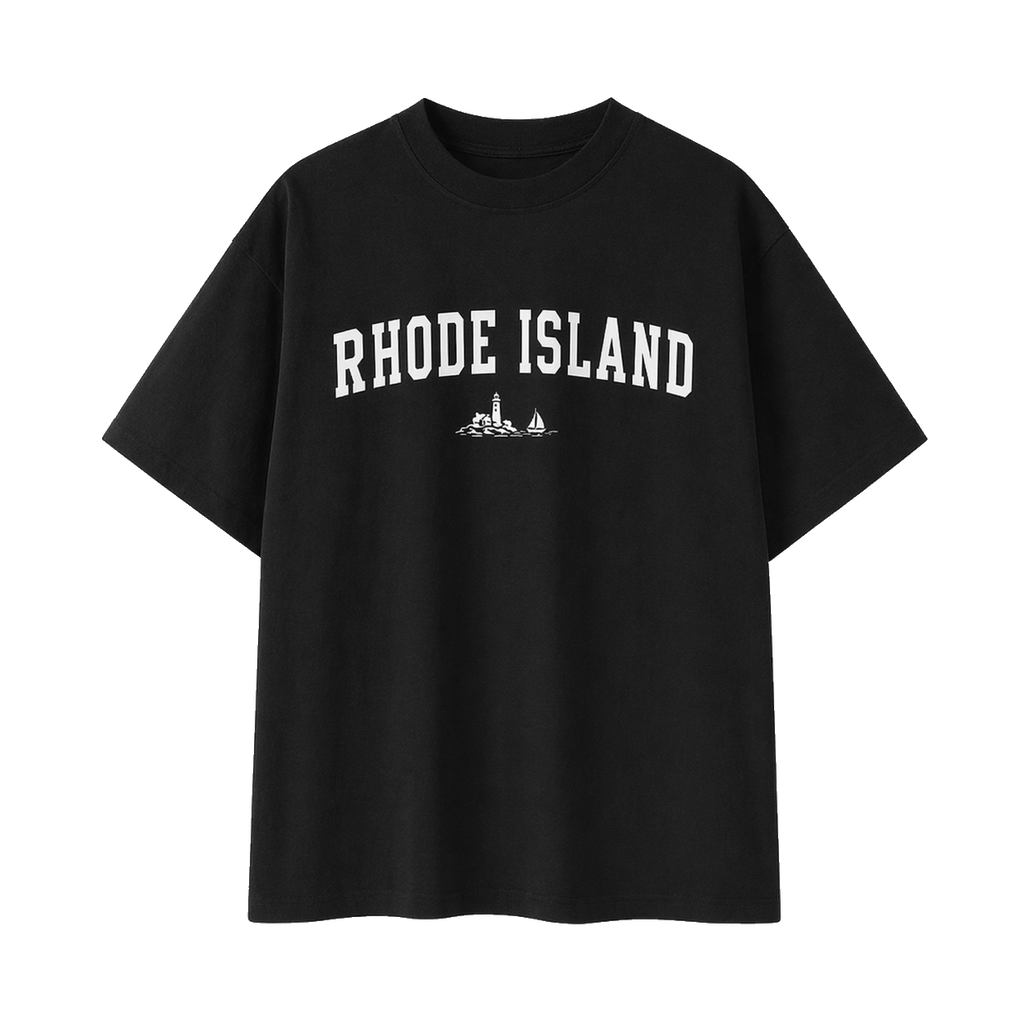 Collection 9 Rhode Island Essential Cotton T-Shirt - Black front