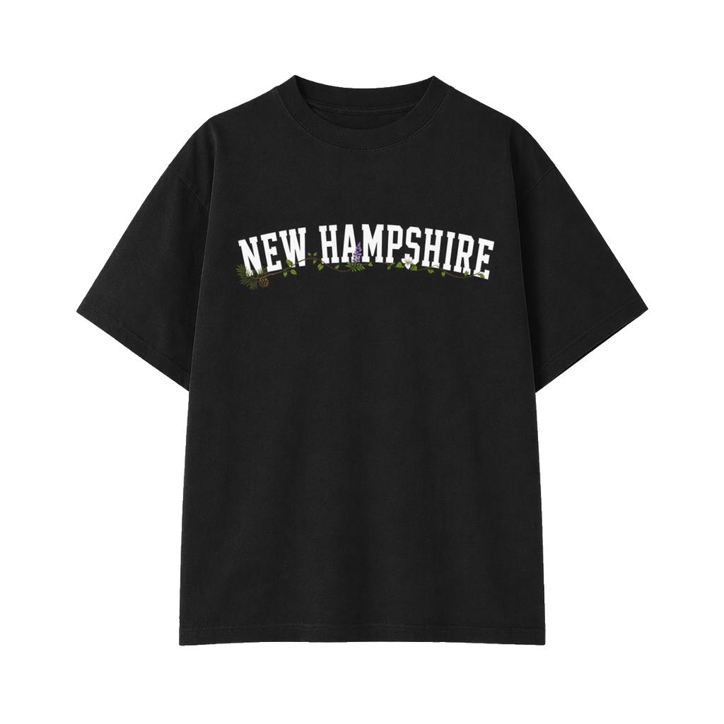 Collection 10 New Hampshire Essential Cotton T-Shirt - Black front