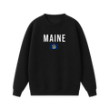Collection 7 Maine Essential Heavyweight Crewneck Sweatshirt - Black front