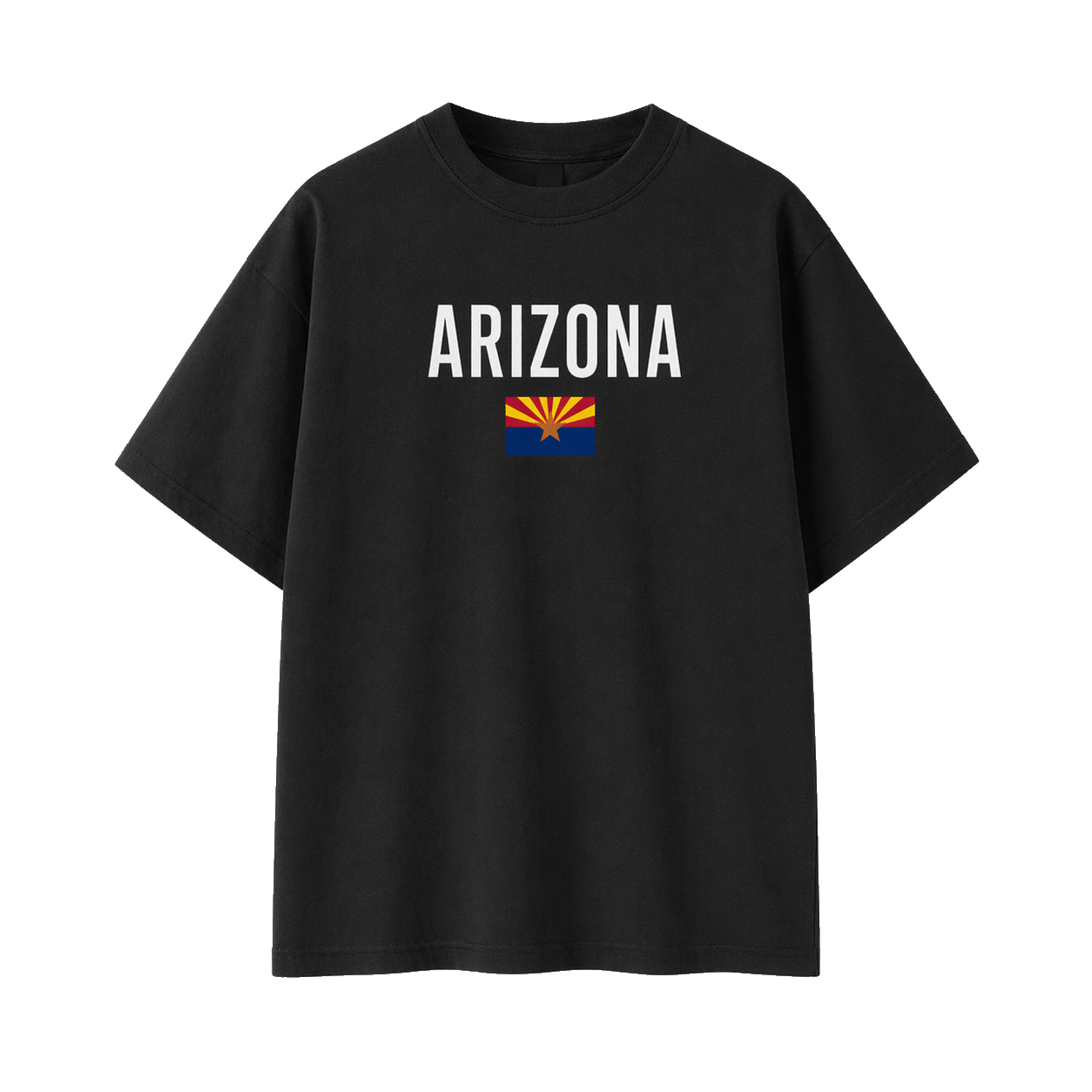 Collection 7 Arizona Essential Cotton T-Shirt - Black front