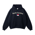 Collection 6 North Carolina Oversize Fleeced Hoodie - Black front