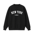 Collection 9 New York Essential Heavyweight Crewneck Sweatshirt - Black front