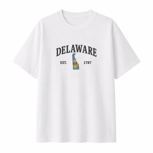 Collection 8 Delaware Essential Cotton T-Shirt - White front