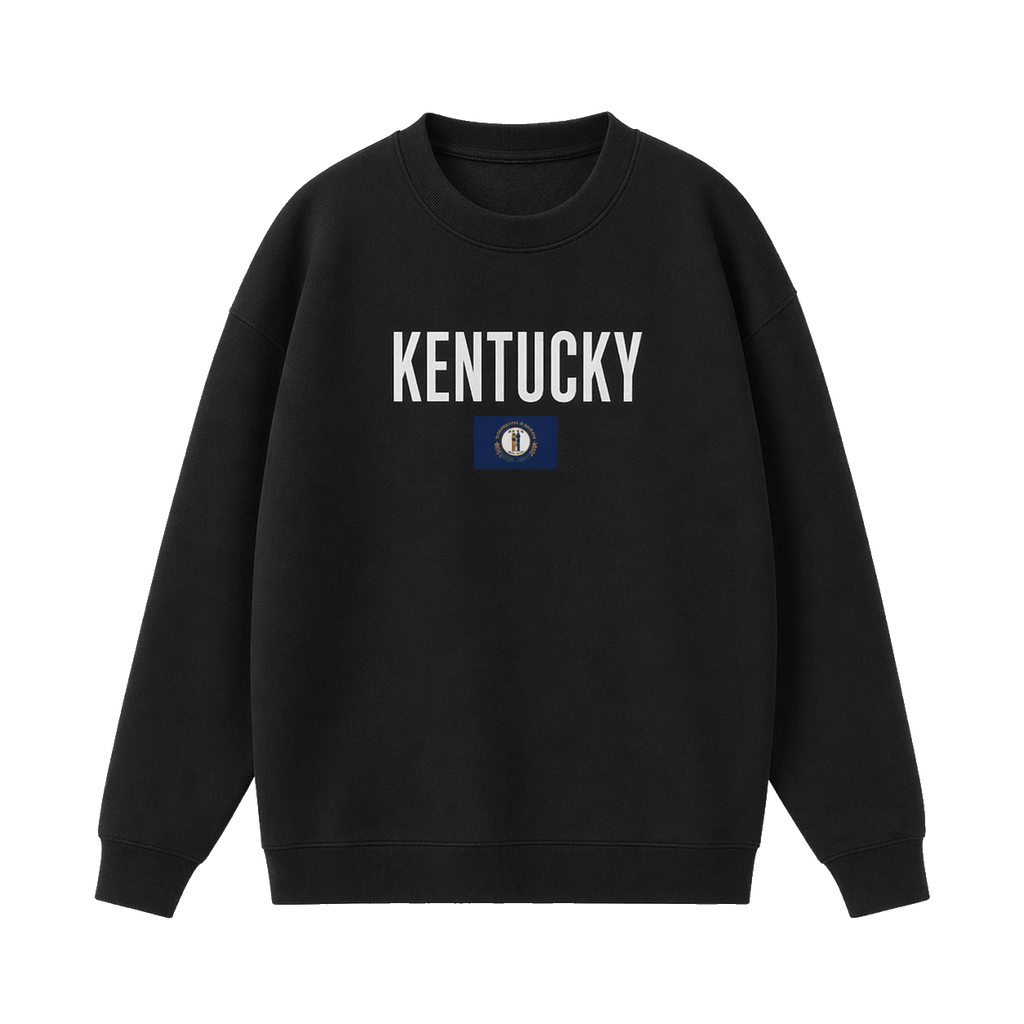 Collection 7 Kentucky Essential Heavyweight Crewneck Sweatshirt - Black front
