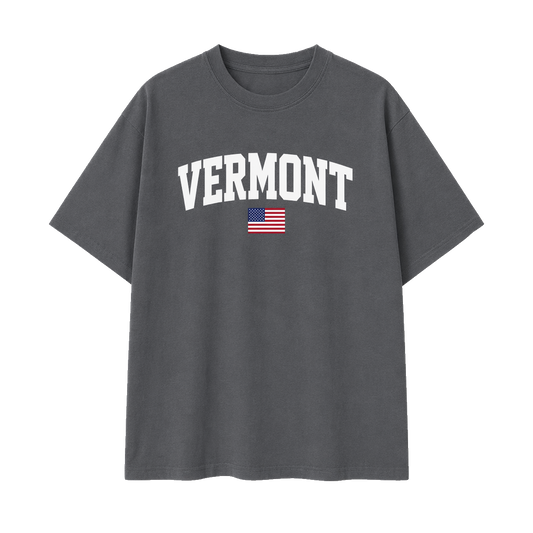 Collection 2 Vermont Essential Cotton T-Shirt - Dark Gray front