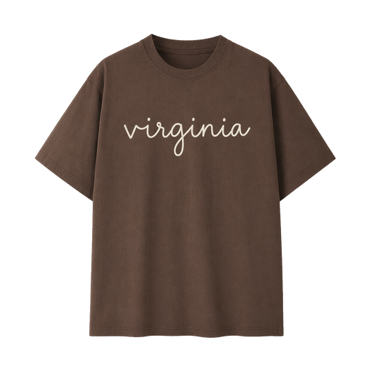 Collection 3 Virginia Essential Cotton T-Shirt - Coffee front