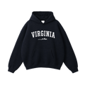 Collection 9 Virginia Oversize Fleeced Hoodie - Black front