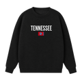 Collection 7 Tennessee Essential Heavyweight Crewneck Sweatshirt - Black front