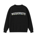 Collection 10 Massachusetts Essential Heavyweight Crewneck Sweatshirt - Black front