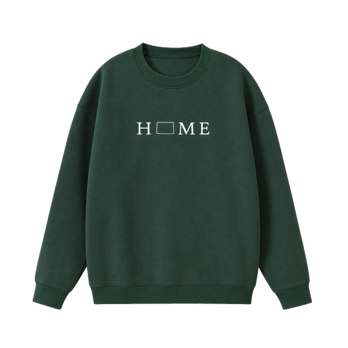 Collection 5 Colorado Essential Heavyweight Crewneck Sweatshirt - Dark Green front