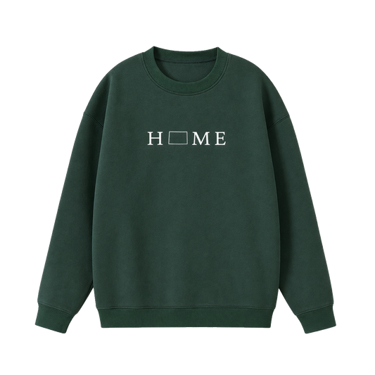 Collection 5 Colorado Essential Heavyweight Crewneck Sweatshirt - Dark Green front