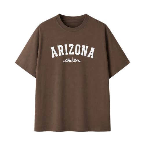Collection 9 Arizona Essential Cotton T-Shirt - Coffee front