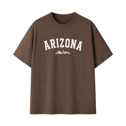 Collection 9 Arizona Essential Cotton T-Shirt - Coffee front
