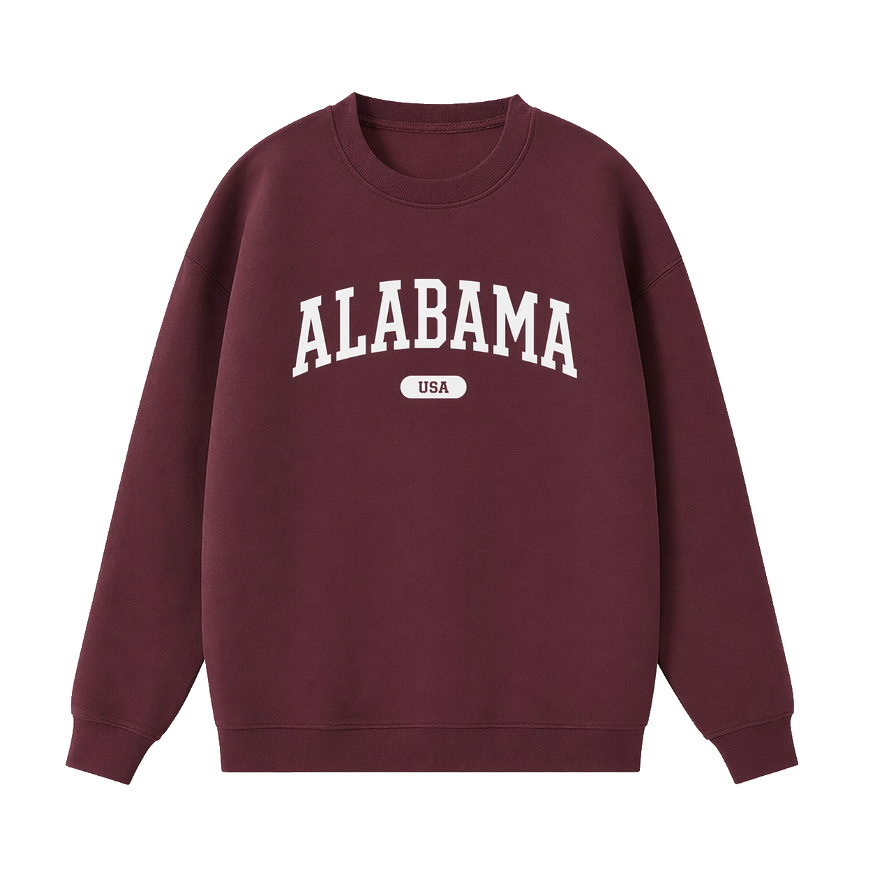Collection 4 Alabama Essential Heavyweight Crewneck Sweatshirt - Dull Red front
