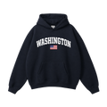 Collection 2 Washington Oversize Fleeced Hoodie - Black front