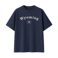 Collection 6 Wyoming Essential Cotton T-Shirt - Navy Blue front