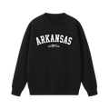Collection 9 Arkansas Essential Heavyweight Crewneck Sweatshirt - Black front