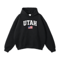 Collection 2 Utah Oversize Fleeced Hoodie - Black front