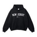 Collection 9 New Jersey Oversize Fleeced Hoodie - Black front
