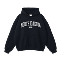 Collection 4 North Dakota Oversize Fleeced Hoodie - Black front