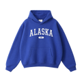Collection 4 Alaska Oversize Fleeced Hoodie - Klein Blue front