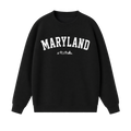 Collection 9 Maryland Essential Heavyweight Crewneck Sweatshirt - Black front