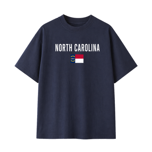 Collection 7 North Carolina Essential Cotton T-Shirt - Navy Blue front