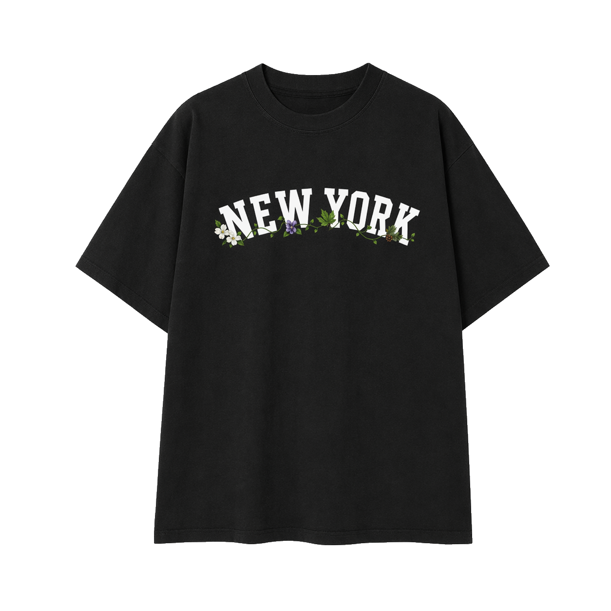 Collection 10 New York Essential Cotton T-Shirt - Black front