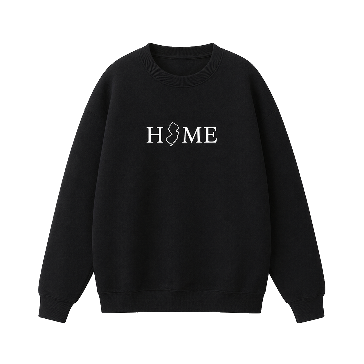 Collection 5 New Jersey Essential Heavyweight Crewneck Sweatshirt - Black front