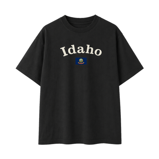 Collection 6 Idaho Essential Cotton T-Shirt - Black front