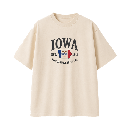 Collection 8 Iowa Essential Cotton T-Shirt - Apricot front