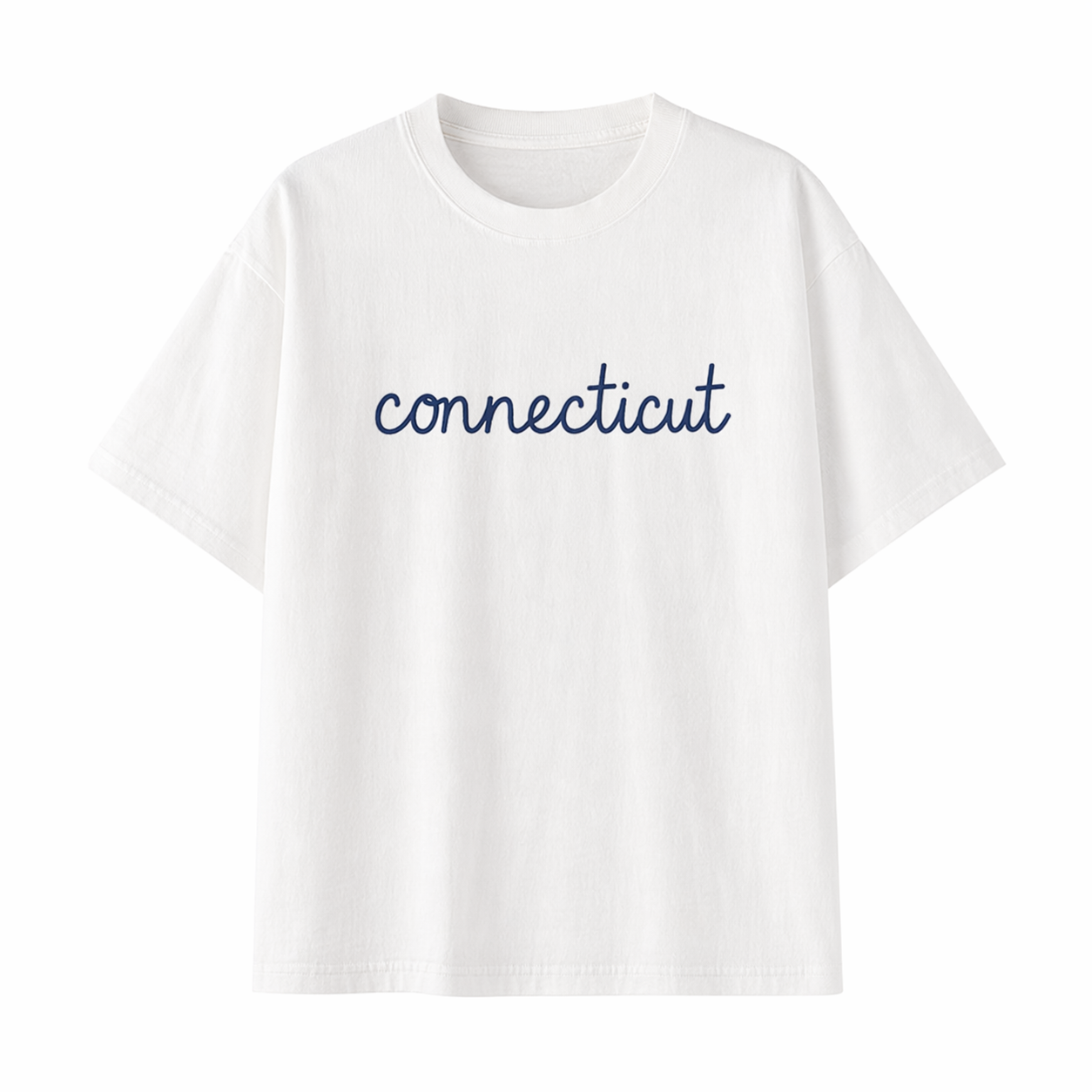 Collection 3 Connecticut Essential Cotton T-Shirt - White front