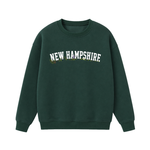 Collection 10 New Hampshire Essential Heavyweight Crewneck Sweatshirt - Dark Green front