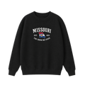 Collection 8 Missouri Essential Heavyweight Crewneck Sweatshirt - Black front