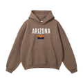 Collection 7 Arizona Oversize Fleeced Hoodie - Brown front