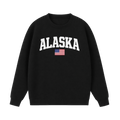 Collection 2 Alaska Essential Heavyweight Crewneck Sweatshirt - Black front
