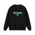 Collection 7 South Dakota Essential Heavyweight Crewneck Sweatshirt - Black front