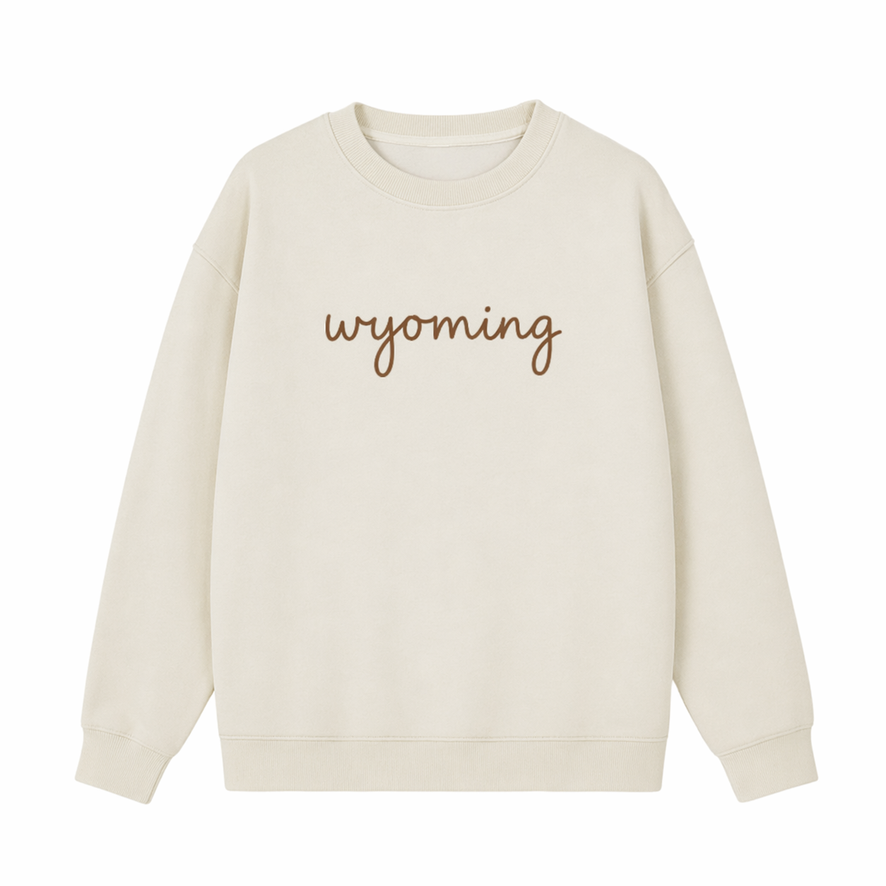 Collection 3 Wyoming Essential Heavyweight Crewneck Sweatshirt - Cream front