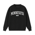 Collection 4 Minnesota Essential Heavyweight Crewneck Sweatshirt - Black front