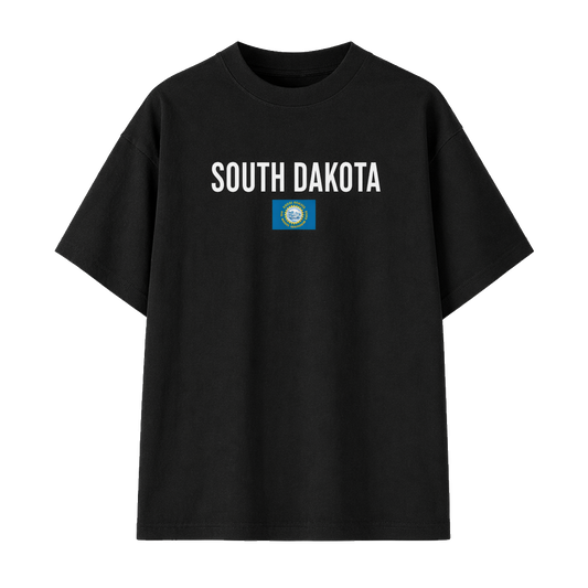Collection 7 South Dakota Essential Cotton T-Shirt - Black front