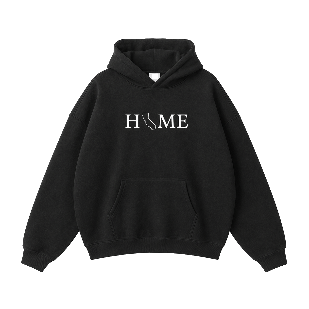 Collection 5 California Oversize Fleeced Hoodie - Black front