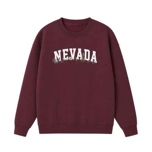 Collection 10 Nevada Essential Heavyweight Crewneck Sweatshirt - Dull Red front