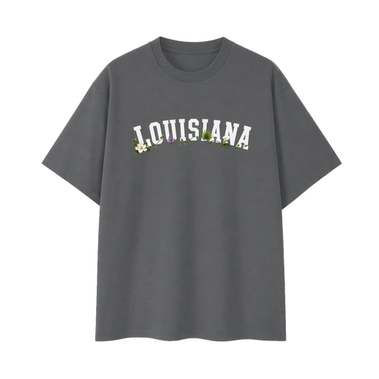 Collection 10 Louisiana Essential Cotton T-Shirt - Dark Gray front