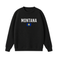 Collection 7 Montana Essential Heavyweight Crewneck Sweatshirt - Black front