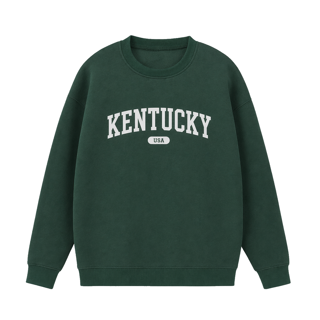 Collection 4 Kentucky Essential Heavyweight Crewneck Sweatshirt - Dark Green front