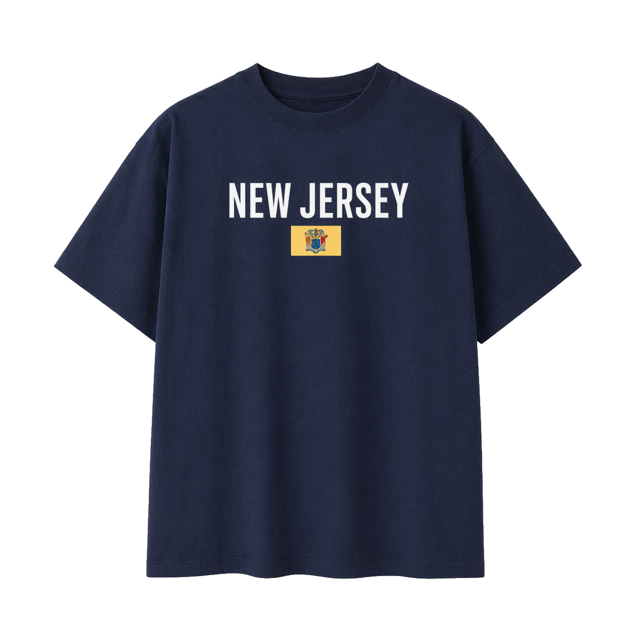 Collection 7 New Jersey Essential Cotton T-Shirt - Navy Blue front