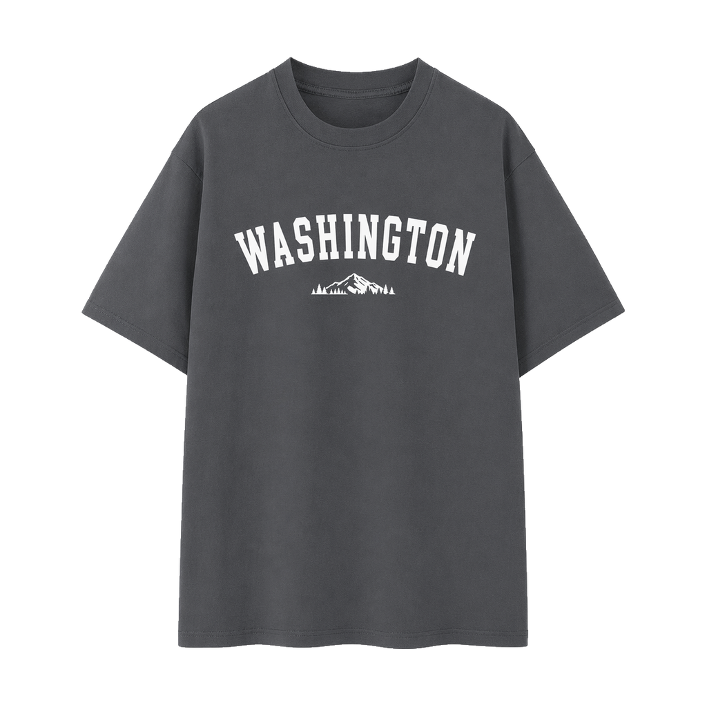 Collection 9 Washington Essential Cotton T-Shirt - Dark Gray front