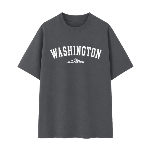 Collection 9 Washington Essential Cotton T-Shirt - Dark Gray front