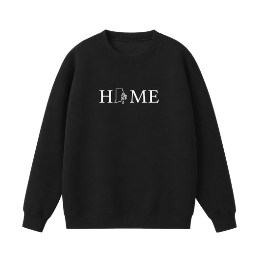Collection 5 Rhode Island Essential Heavyweight Crewneck Sweatshirt - Black front