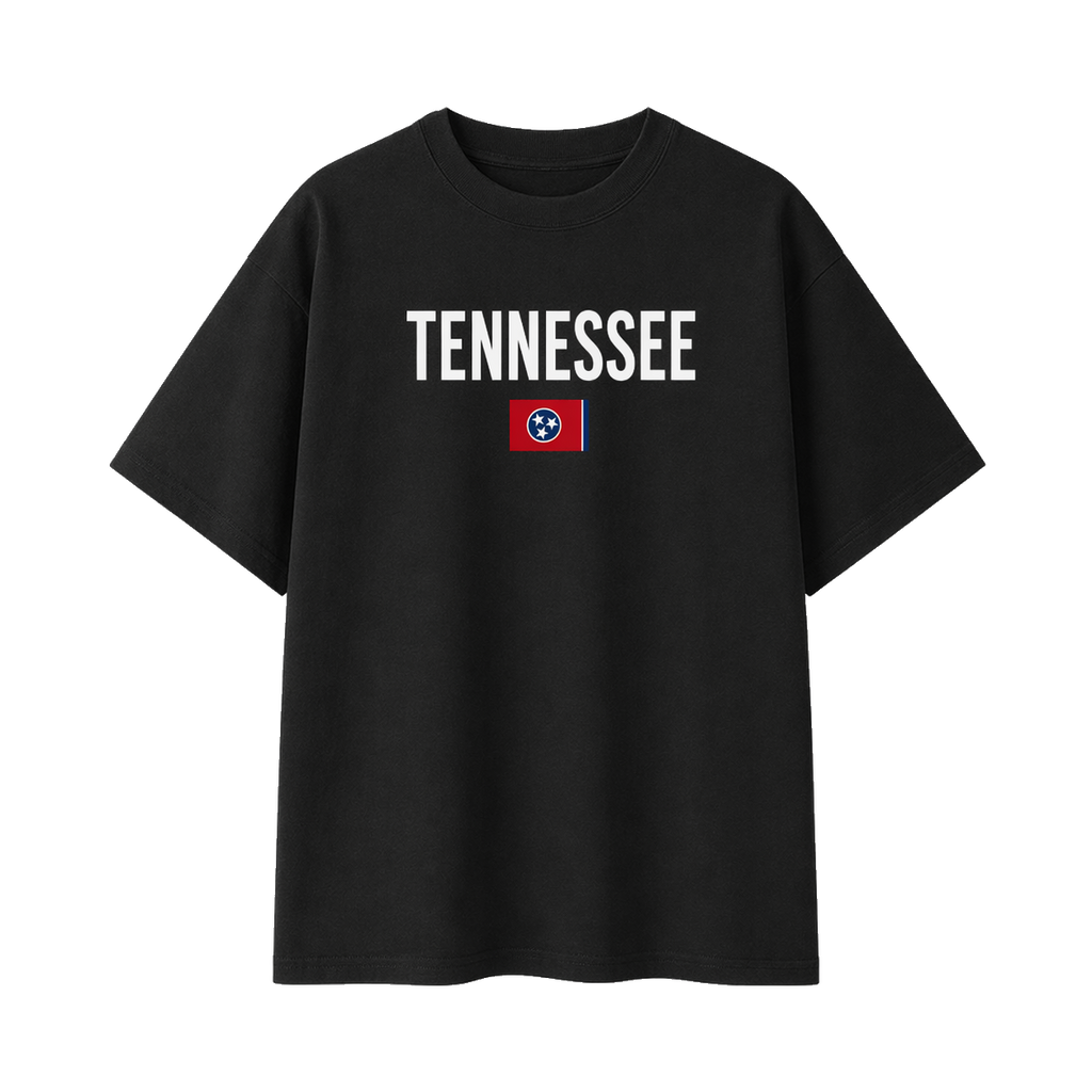 Collection 7 Tennessee Essential Cotton T-Shirt - Black front